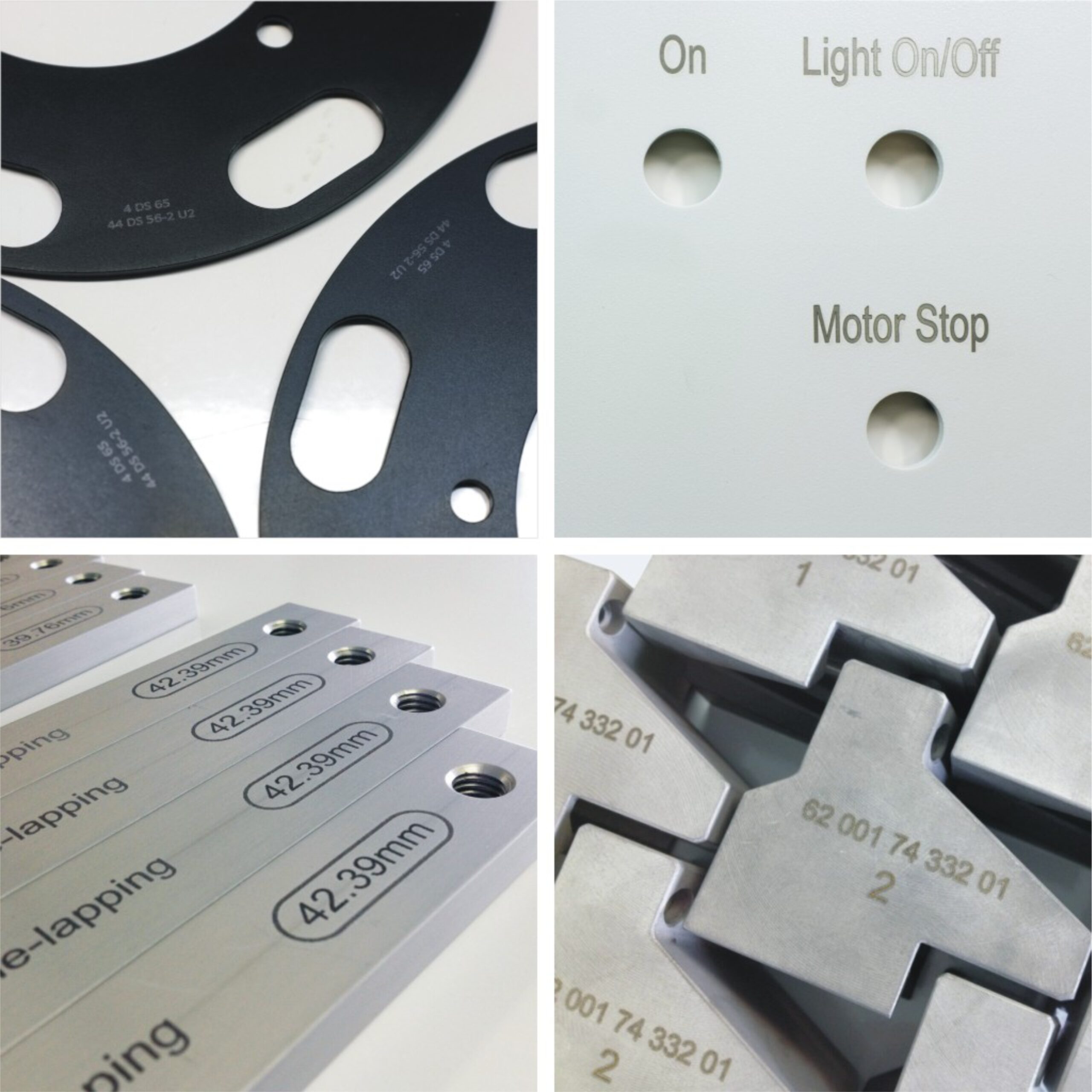 Beschriftung verschiedener Materialien